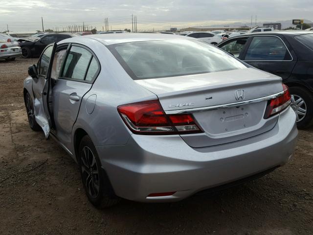 19XFB2F86FE116378 - 2015 HONDA CIVIC EX ვერცხლისფერი ფოტო 3