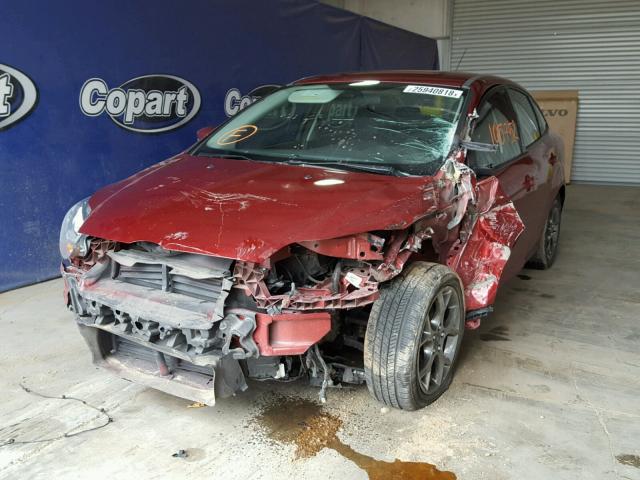 1FADP3F24DL280085 - 2013 FORD FOCUS SE RED photo 2