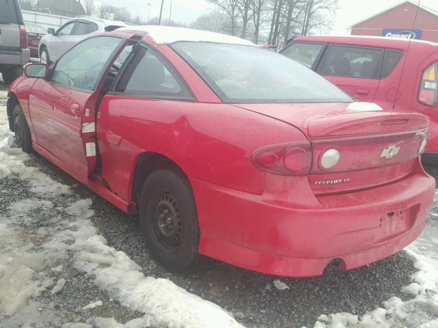 1G1JH12F447120703 - 2004 CHEVROLET CAVALIER L RED photo 3