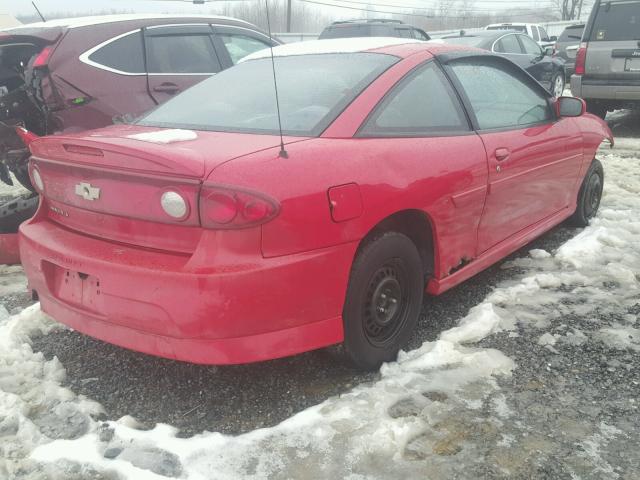 1G1JH12F447120703 - 2004 CHEVROLET CAVALIER L RED photo 4