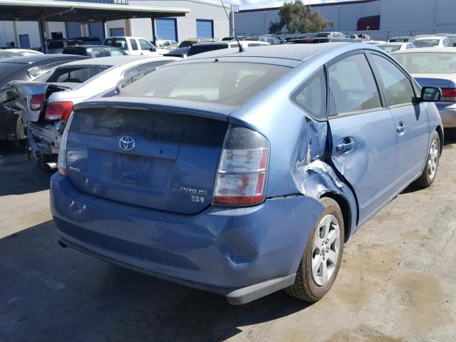 JTDKB20U153119263 - 2005 TOYOTA PRIUS BLUE photo 4