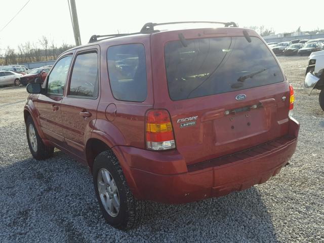 1FMYU94156KA40386 - 2006 FORD ESCAPE LIM RED photo 3