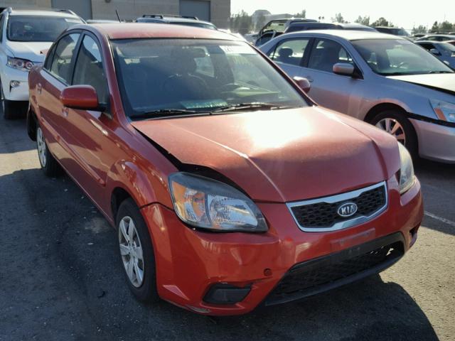 KNADH4A36A6684283 - 2010 KIA RIO LX RED photo 1