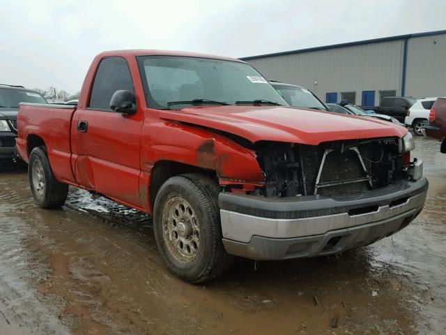 1GCEC14X75Z311521 - 2005 CHEVROLET SILVERADO RED photo 1