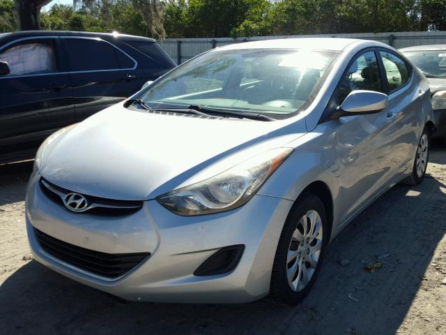 5NPDH4AE1CH095879 - 2012 HYUNDAI ELANTRA GL SILVER photo 2