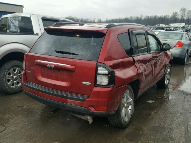 1C4NJDEB8FD333312 - 2015 JEEP COMPASS LA RED photo 4