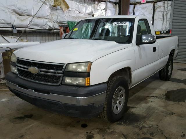 3GCEK14X96G193458 - 2006 CHEVROLET SILVERADO WHITE photo 2