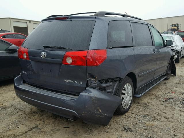 5TDZK23C57S011442 - 2007 TOYOTA SIENNA CE GRAY photo 4