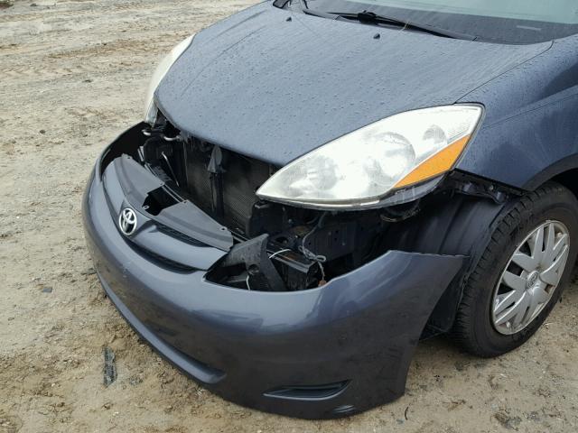 5TDZK23C57S011442 - 2007 TOYOTA SIENNA CE GRAY photo 9