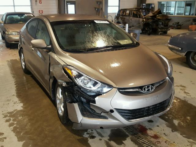 5NPDH4AE7FH648250 - 2015 HYUNDAI ELANTRA SE TAN photo 1