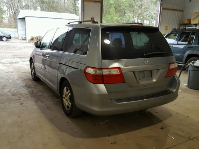 5FNRL38676B119764 - 2006 HONDA ODYSSEY EX SILVER photo 3