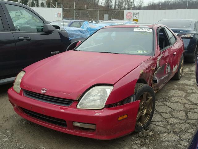 JHMBB6248VC010883 - 1997 HONDA PRELUDE RED photo 2