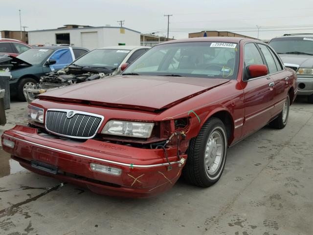 2MELM75W8TX632692 - 1996 MERCURY GRAND MARQ RED photo 2