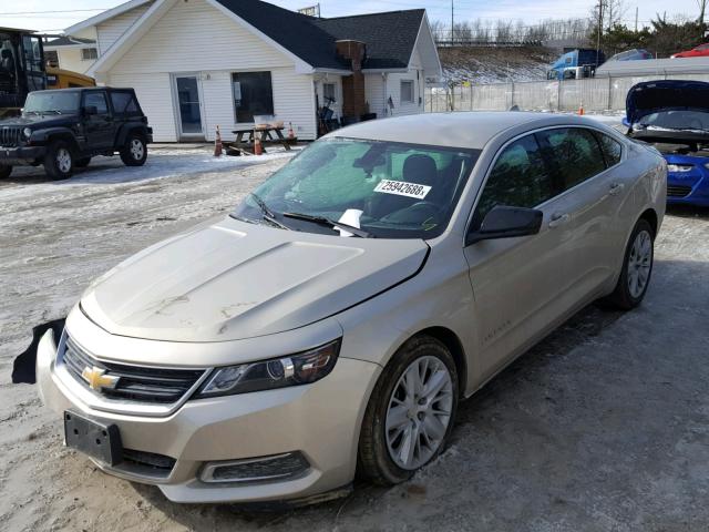 2G11Y5SL0E9144025 - 2014 CHEVROLET IMPALA LS GOLD photo 2