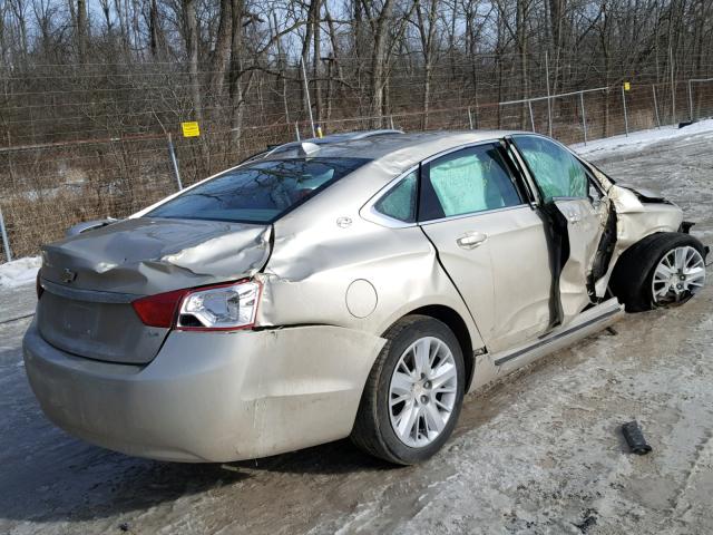 2G11Y5SL0E9144025 - 2014 CHEVROLET IMPALA LS GOLD photo 4