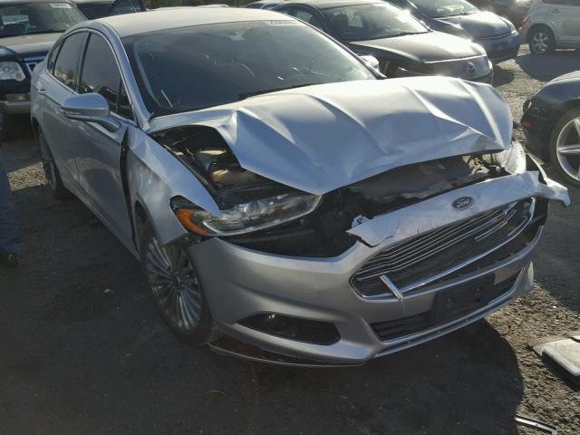 3FA6P0K95ER123291 - 2014 FORD FUSION TIT SILVER photo 1