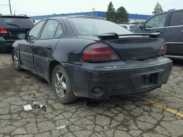 1G2NV52E61C129605 - 2001 PONTIAC GRAND AM G BLACK photo 3