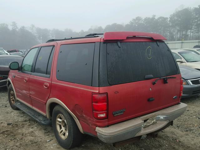 1FMRU17L9XLA79545 - 1999 FORD EXPEDITION BURGUNDY photo 3