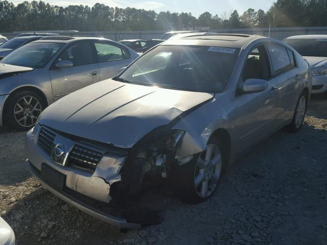 1N4BA41E94C851456 - 2004 NISSAN MAXIMA SE SILVER photo 2