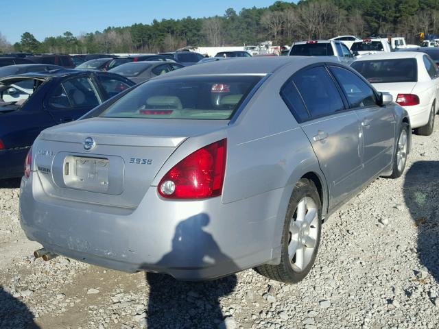 1N4BA41E94C851456 - 2004 NISSAN MAXIMA SE SILVER photo 4