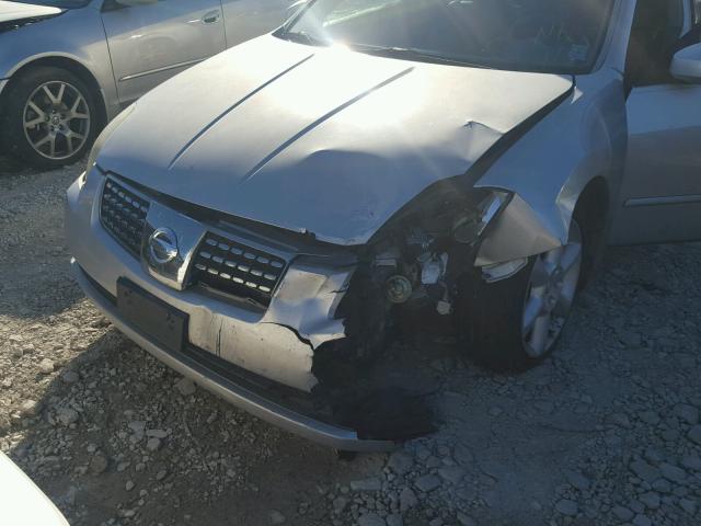 1N4BA41E94C851456 - 2004 NISSAN MAXIMA SE SILVER photo 9