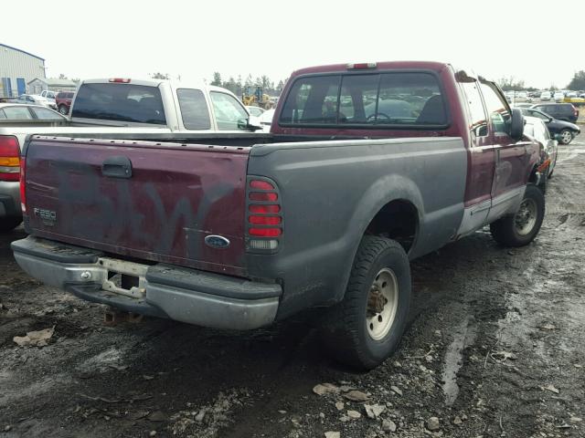 1FTNX21S0YEB40738 - 2000 FORD F250 SUPER RED photo 4