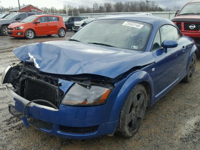 TRUWT28N011004399 - 2001 AUDI TT QUATTRO BLUE photo 2