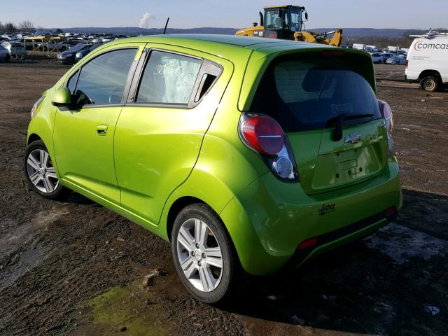 KL8CB6S99EC527409 - 2014 CHEVROLET SPARK LS GREEN photo 3