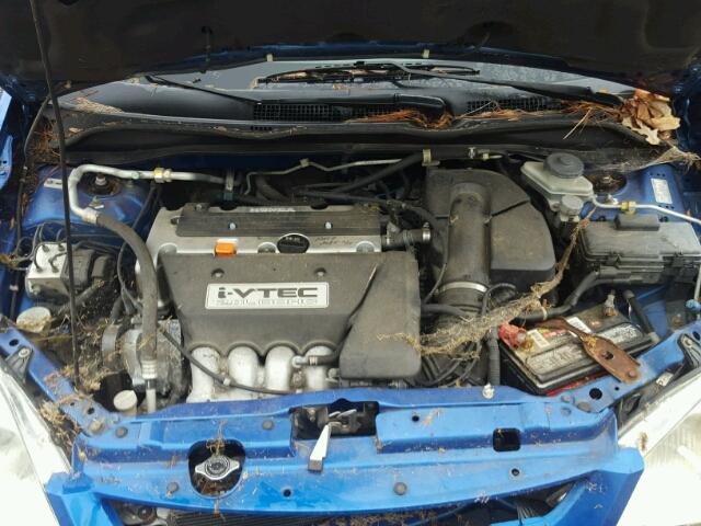 SHHEP335X3U403904 - 2003 HONDA CIVIC SI BLUE photo 7