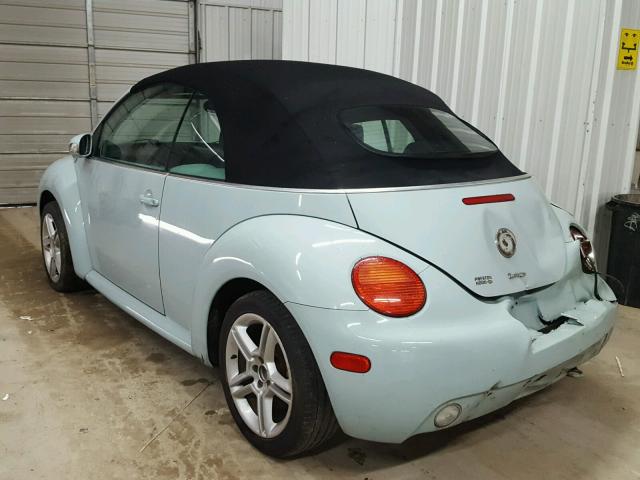3VWCD31Y95M313217 - 2005 VOLKSWAGEN NEW BEETLE 蓝色 照片 3