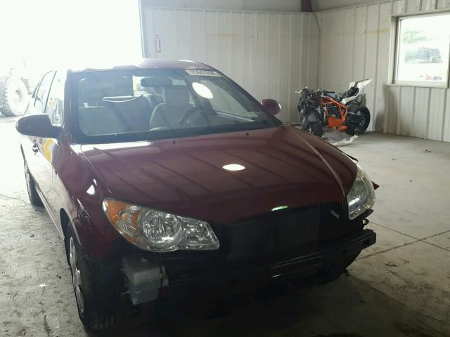 KMHDU46D08U327151 - 2008 HYUNDAI ELANTRA GL RED photo 1