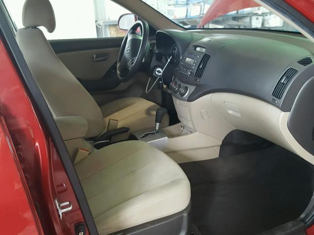 KMHDU46D08U327151 - 2008 HYUNDAI ELANTRA GL RED photo 5