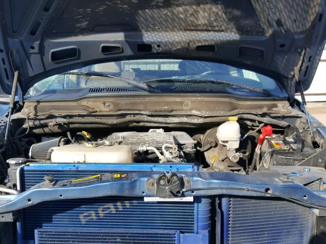 1D7HA18D64J207527 - 2004 DODGE RAM 1500 S BLUE photo 7