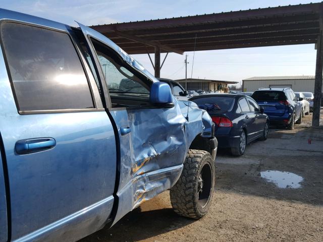 1D7HA18D64J207527 - 2004 DODGE RAM 1500 S BLUE photo 9