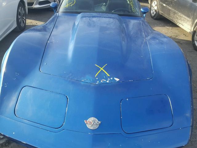 1Z87L8S404495 - 1978 CHEVROLET CORVETTE BLUE photo 7