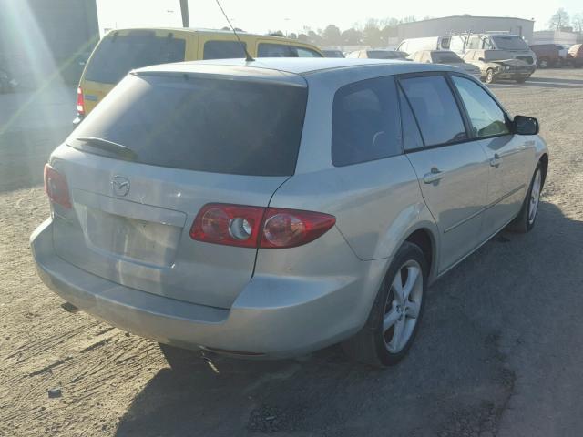 1YVFP82D745N75445 - 2004 MAZDA 6 S BEIGE photo 4