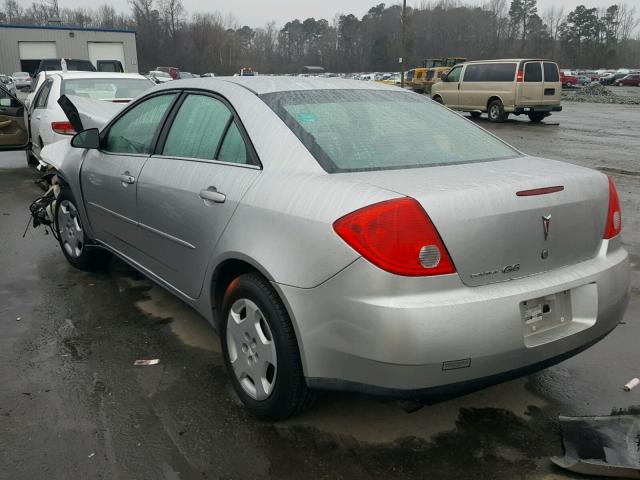 1G2ZF57B084114986 - 2008 PONTIAC G6 VALUE L SILVER photo 3