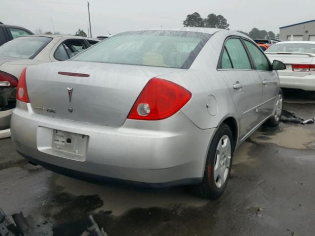 1G2ZF57B084114986 - 2008 PONTIAC G6 VALUE L SILVER photo 4