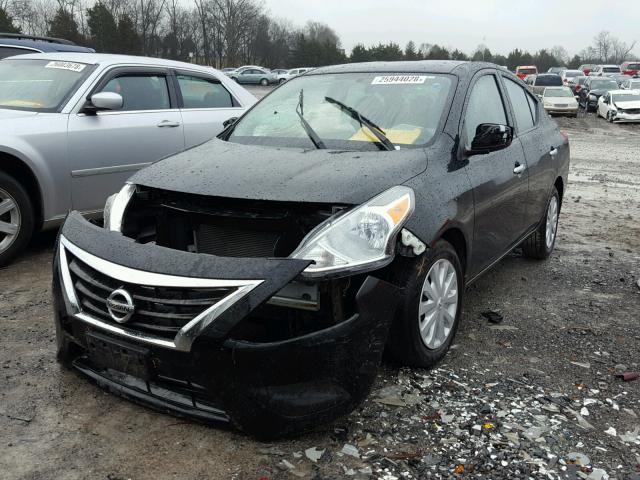 3N1CN7AP9FL932618 - 2015 NISSAN VERSA S BLACK photo 2