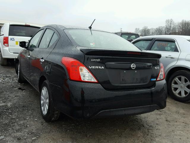 3N1CN7AP9FL932618 - 2015 NISSAN VERSA S BLACK photo 3