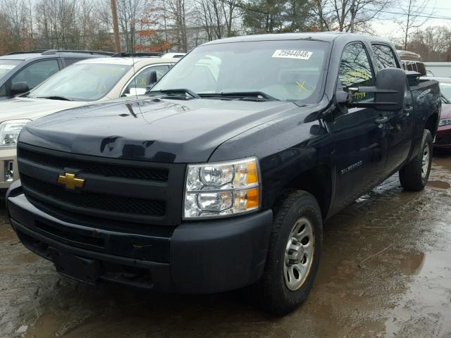 3GCPKPEA1BG193227 - 2011 CHEVROLET SILVERADO BLACK photo 2