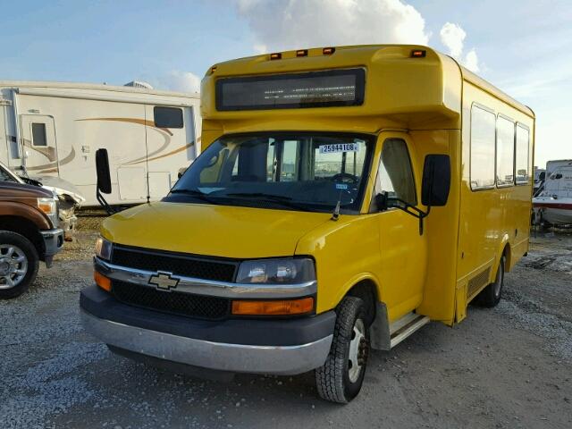 1GB6G5BG6D1126378 - 2013 CHEVROLET EXPRESS G4 YELLOW photo 2