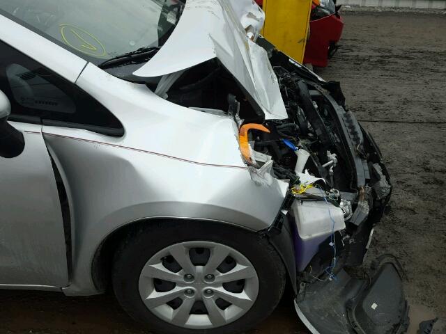 KNADM5A37D6106540 - 2013 KIA RIO LX Արծաթագույն լուսանկար 9