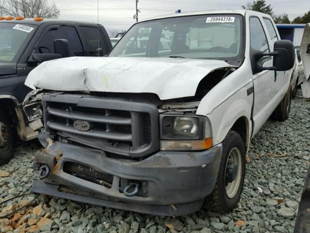 1FTNW20L14EB30338 - 2004 FORD F250 SUPER WHITE photo 2