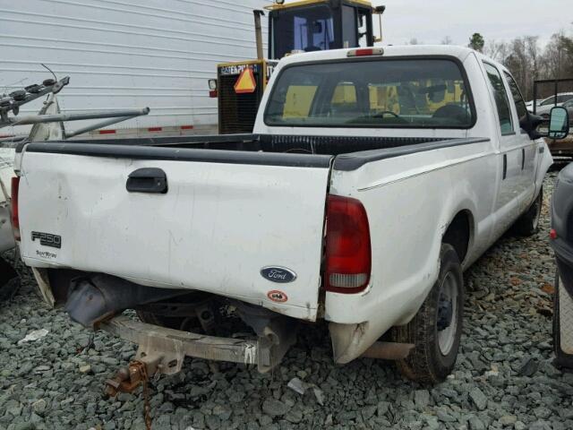 1FTNW20L14EB30338 - 2004 FORD F250 SUPER WHITE photo 4