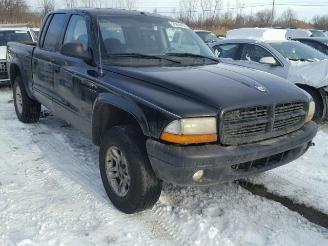 1D7HG38X83S111301 - 2003 DODGE DAKOTA QUA BLACK photo 1