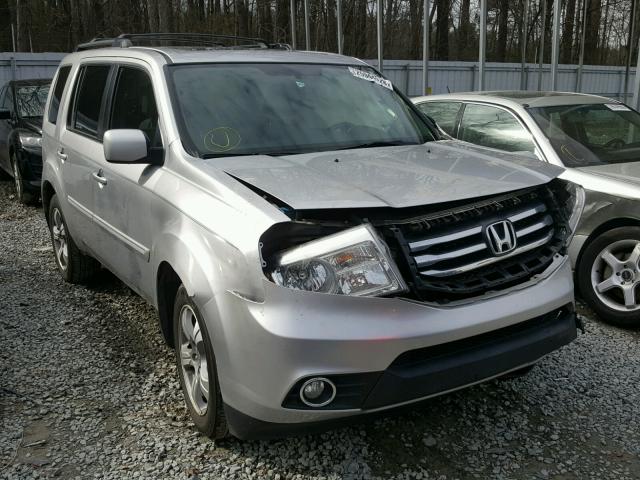 5FNYF4H52DB040953 - 2013 HONDA PILOT EXL SILVER photo 1