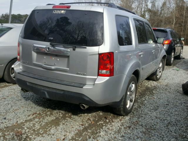 5FNYF4H52DB040953 - 2013 HONDA PILOT EXL SILVER photo 4