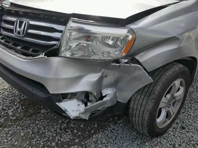 5FNYF4H52DB040953 - 2013 HONDA PILOT EXL SILVER photo 9