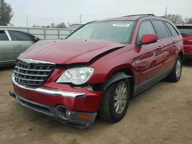 2A8GM68X67R200932 - 2007 CHRYSLER PACIFICA T RED photo 2
